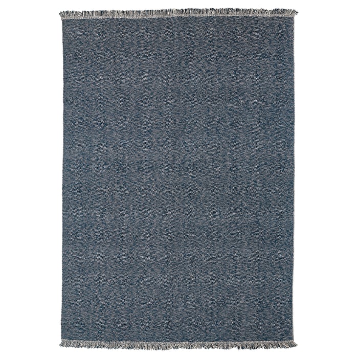 LOKBYTE rug, flatwoven, dark blue/light beige, 200x300 cm