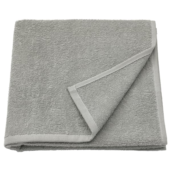 LUDDVIAL Bath towel, grey, 55x120 cm