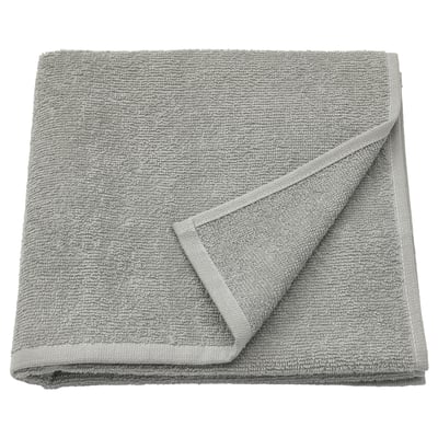 LUDDVIAL Bath towel, grey, 55x120 cm