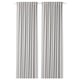 MAJGULL Room darkening curtains, 1 pair, light grey/with heading tape, 145x250 cm