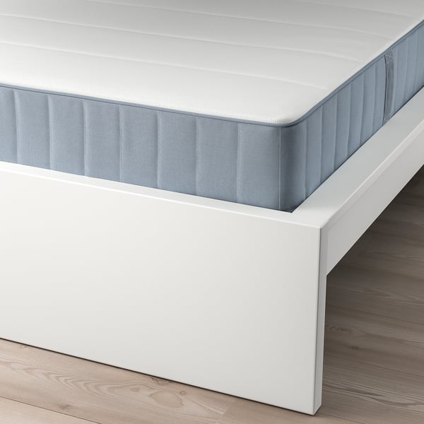 MALM Bed frame with mattress, white/Vesteröy firm, Double
