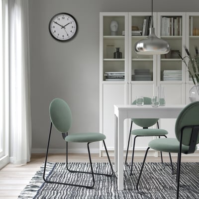 MÅNHULT Chair, black/Hakebo grey-green