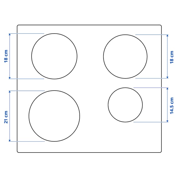 MATMÄSSIG Induction hob, IKEA 300 black, 59 cm