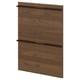 METOD 2 fronts for dishwasher, Stensta dark brown ash veneer, 60 cm