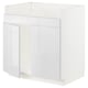 METOD Base cab f HAVSEN double bowl sink, white/Ringhult white, 80x60x80 cm