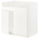 METOD Base cab f HAVSEN double bowl sink, white/Veddinge white, 80x60x80 cm