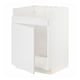 METOD Base cab f HAVSEN single bowl sink, white/Stensund white, 60x60x80 cm