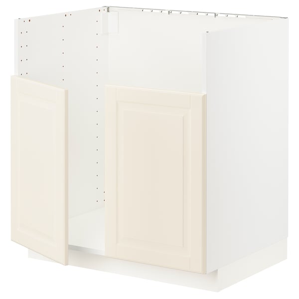 METOD Base cab f TALLSJÖN sink, white/Bodbyn off-white, 80x60x80 cm