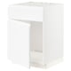 METOD Base cabinet f sink w door/front, white/Voxtorp matt white, 60x60x80 cm