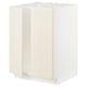 METOD Base cabinet for sink + 2 doors, white/Bodbyn off-white, 60x60x80 cm