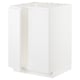 METOD Base cabinet for sink + 2 doors, white/Voxtorp matt white, 60x60x80 cm