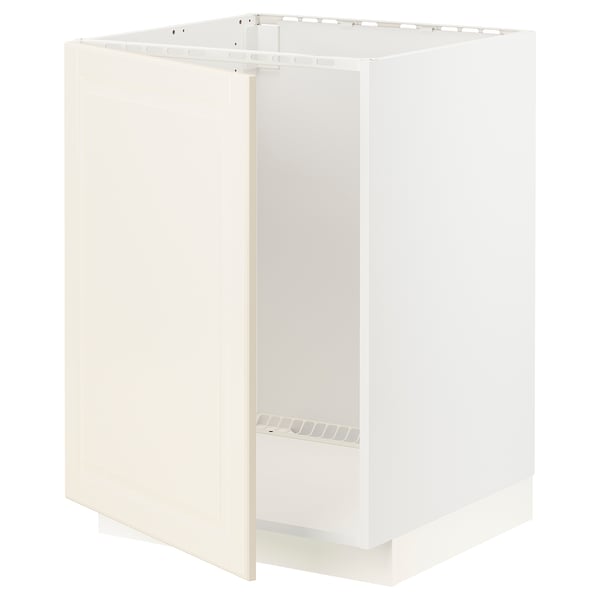 METOD Base cabinet for sink, white/Bodbyn off-white, 60x60x80 cm