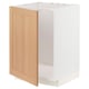 METOD Base cabinet for sink, white/Vedhamn oak, 60x60x80 cm
