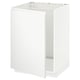 METOD Base cabinet for sink, white/Voxtorp matt white, 60x60x80 cm