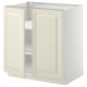 METOD Base cabinet with shelves/2 doors, white/Bodbyn off-white, 80x60x80 cm