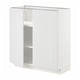 METOD Base cabinet with shelves/2 doors, white/Stensund white, 80x37x80 cm