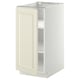METOD Base cabinet with shelves, white/Bodbyn off-white, 40x60x80 cm