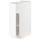 METOD Base cabinet with shelves, white Enköping/white wood effect, 30x60x80 cm