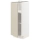 METOD Base cabinet with shelves, white/Havstorp beige, 30x37x80 cm