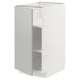 METOD Base cabinet with shelves, white/Havstorp light grey, 40x60x80 cm