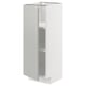 METOD Base cabinet with shelves, white/Havstorp light grey, 30x37x80 cm