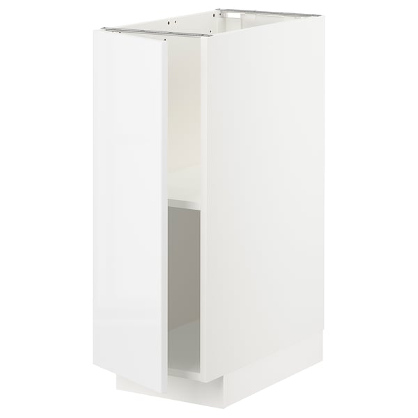 METOD Base cabinet with shelves, white/Ringhult white, 30x60x80 cm