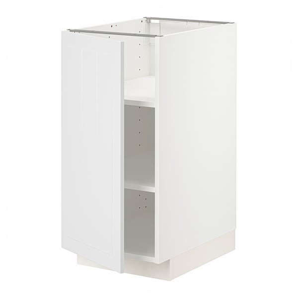 METOD Base cabinet with shelves, white/Stensund white, 40x60x80 cm