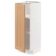 METOD Base cabinet with shelves, white/Vedhamn oak, 30x37x80 cm