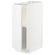 METOD Base cabinet with shelves, white/Voxtorp high-gloss/white, 30x60x80 cm