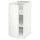 METOD Base cabinet with shelves, white/Voxtorp matt white, 40x60x80 cm
