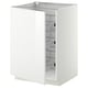 METOD Base cabinet with wire baskets, white/Ringhult white, 60x60x80 cm