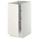 METOD Base cabinet with wire baskets, white/Veddinge white, 40x60x80 cm