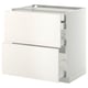 METOD Base cb 2 frnts/2 low/1 md/1 hi drw, white Maximera/Veddinge white, 80x60x80 cm