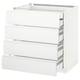 METOD Base cb 4 frnts/2 low/3 md drwrs, white Maximera/Voxtorp matt white, 80x60x80 cm