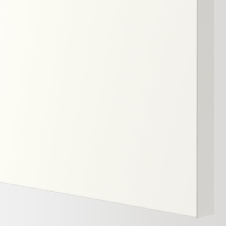 METOD corner base cabinet with carousel, white/Vallstena white ...