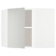 METOD Corner wall cabinet with shelves, white/Havstorp light grey, 68x37x60 cm