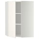 METOD Corner wall cabinet with shelves, white/Veddinge white, 68x37x100 cm