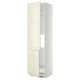 METOD High cab f fridge/freezer w 2 doors, white/Bodbyn off-white, 60x60x220 cm