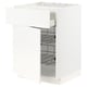 METOD / MAXIMERA Base cab f hob/drawer/2 wire bskts, white/Veddinge white, 60x60x80 cm