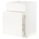 METOD / MAXIMERA Base cab f sink+3 fronts/2 drawers, white/Veddinge white, 60x60x80 cm