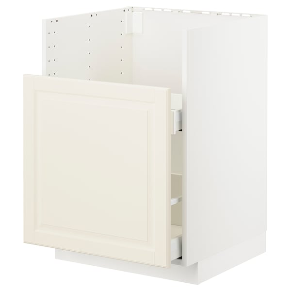 METOD / MAXIMERA Base cab f TALLSJÖN sink, white/Bodbyn off-white, 60x60 cm