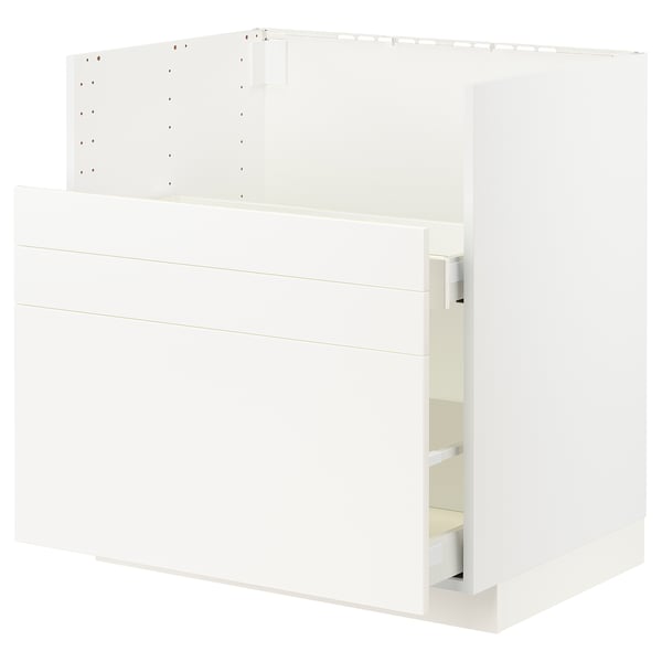 METOD / MAXIMERA Base cab f TALLSJÖN sink, white/Veddinge white, 80x60 cm