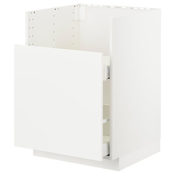 METOD / MAXIMERA Base cab f TALLSJÖN sink, white/Voxtorp matt white, 60x60 cm