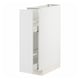 METOD / MAXIMERA Base cabinet/pull-out int fittings, white/Stensund white, 20x60x80 cm