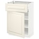 METOD / MAXIMERA Base cabinet with drawer/door, white/Bodbyn off-white, 60x37x80 cm