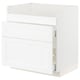 METOD / MAXIMERA Base cb f HAVSEN snk/3 frnts/2 drws, white Enköping/white wood effect, 80x60x80 cm