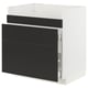METOD / MAXIMERA Base cb f HAVSEN snk/3 frnts/2 drws, white/Nickebo matt anthracite, 80x60x80 cm