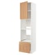 METOD / MAXIMERA Hi cab f ov/combi ov w dr/2 drwrs, white/Vedhamn oak, 60x60x240 cm