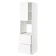 METOD / MAXIMERA Hi cab f ov w dr/2 frnts/2 hi drwrs, white Enköping/white wood effect, 60x60x220 cm