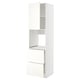 METOD / MAXIMERA Hi cab f ov w dr/2 frnts/2 hi drwrs, white/Vallstena white, 60x60x220 cm
